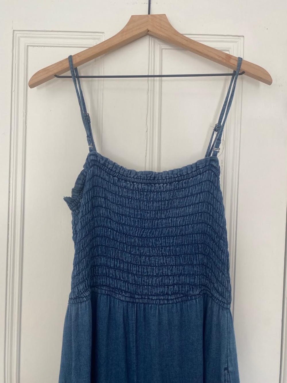 Pilcro Smocked Romper - Indigo - Size M